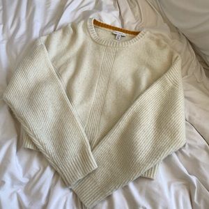 TOPSHOP cropped cream sweater